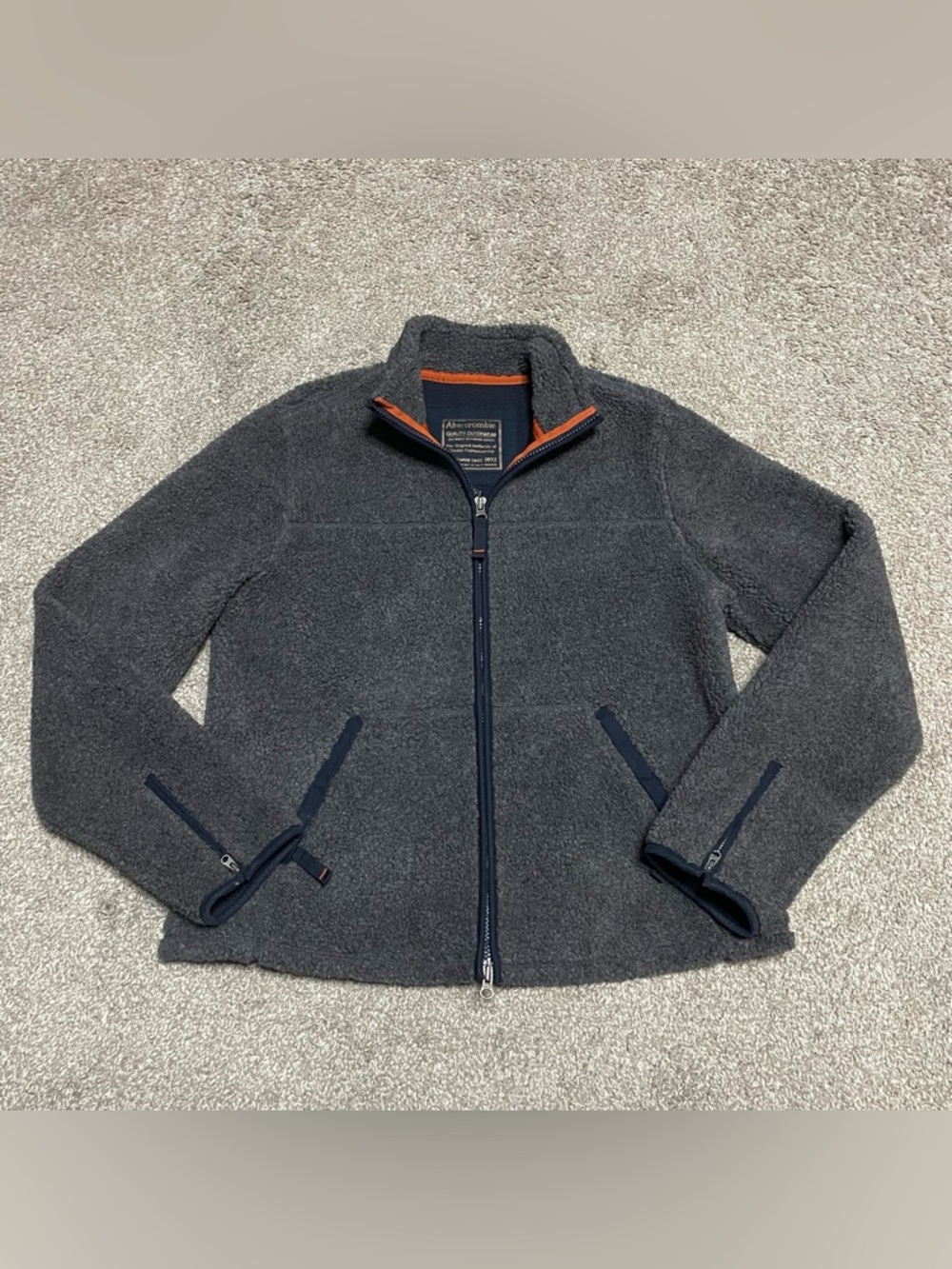Vintage Abercrombie & Fitch Deep Pile Fleece Jacket Women’s Medium